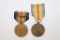 WWI British and Belgian Victory Medals