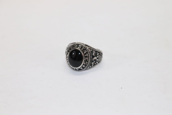 Vintage USN Sterling Ring (Class Ring Style)