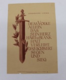 1942 NSDAP Nazi Propaganda Poster