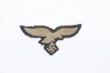 WWII Nazi Luftwaffe Cloth Eagle (3.75