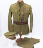 WWI US Officers Uniform w/pants & hat
