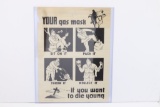 Rare US WWII Gas Mask Training Poster.