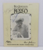 Signed 1992 Ben Johnson Rodeo Program