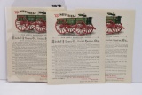 (2) 1880's Mitchell/Lewis Wagon Co. Flyers