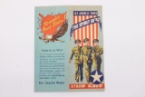 1942 WWII LA Times Stamp Album