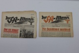 (2) 1933/35 Nazi SA Newspapers