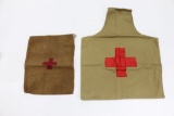 (2) WWI U.S. Doughboy Red Cross Bags