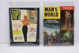 (2) 1955/56  Men's Magazines