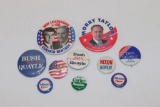 10 Vintage Presidential Campaign Buttons