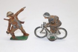 Pair of 1930's Barclay/Manoil Toy Soldiers