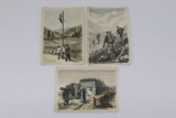 (3)WWII Nazi Wehrmacht Postcards
