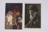 (2) Antique Pre-Nazi Jewish Rabbi Postcards