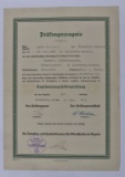 Nazi 1941 Diploma/Certificate to Girl