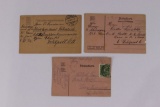 (3) WWI German Soldier Feldpost Postcards