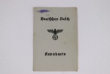 Nazi Kennkarte/ID Book