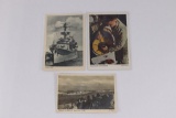 (3) Nazi Navy/Kriegsmarine Postcards