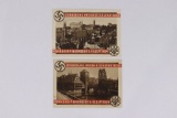 (2) 1934 Nazi NSDAP Nurnberg Postcards