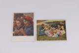 (2) Nazi Postcards with RAD Women