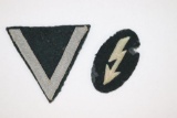 (2) WWII Nazi Patches