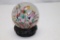 Colorful Art Glass Paperweight with stand