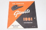 1961 San Francisco Giants Program