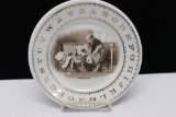 Antique Porcelain Child's ABC Plate