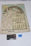 1907 Bemis Bag Co.Cloth Calendar (Omaha)