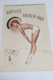 1940's K. Munson Pin-Up Sketch Pad