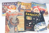 (5) 1950 Esquire Magazines