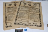 (2) 1954 Mexican Revolution Celebration Posters