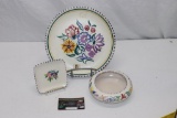Poole England Floral Pattern Dishes