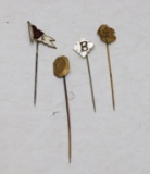 Vintage Stick Pins - abalone, art nouveau, etc