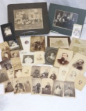 Large Lot of Antique Photos - CdV & Cabinet