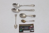 Vintage Collector's Spoons inc sterling