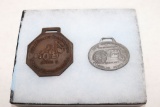 Case Co & Keck-Gonnerman Co Antique Watch Fobs