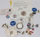 Political Campaign Buttons & Lapel Pins