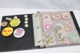 Binder  of Buttons - Mostly Political