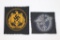 Group of (2) WWII Nazi Bevo Patches