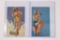 (2) Mutoscope Pin-up Girl Arcade Cards