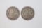 (2) 1900-S Morgan Silver Dollars