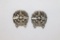 (2) WWII AAF Sterling Silver Tech Badges
