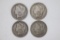 (4) 1902 Morgan Silver Dollars