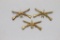 (3) US Model 1905-17 Inf. Officers Insignia