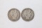 (4) 1911-D Barber Silver Half Dollars