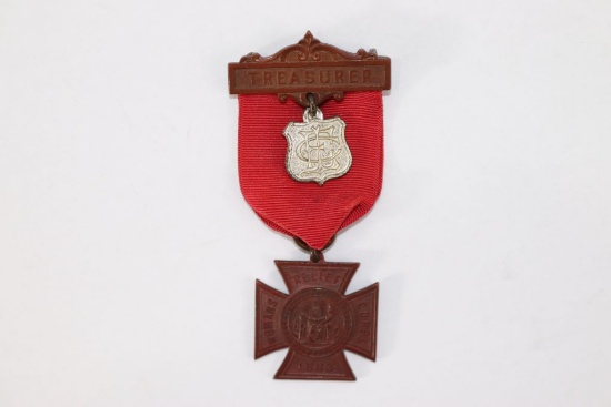 1883 Women's GAR/WRC Treasurer Medal