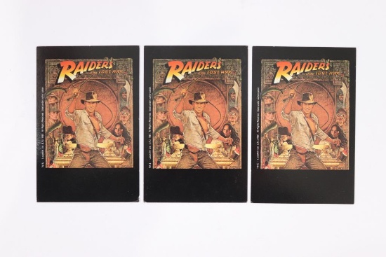 3 1981 Raiders of the Lost Ark Promo PCs