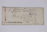 Wells, Fargo 1892 Envelope
