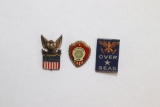 WWII Lot of (3) Sweetheart Jewelry Pins