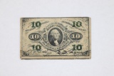 1860's/70's 10¢ Fractional Currency Note