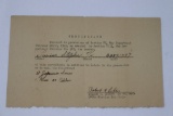 WWII Japanese War Trophy Document